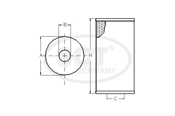 SCT GERMANY kuro filtras SC 7035